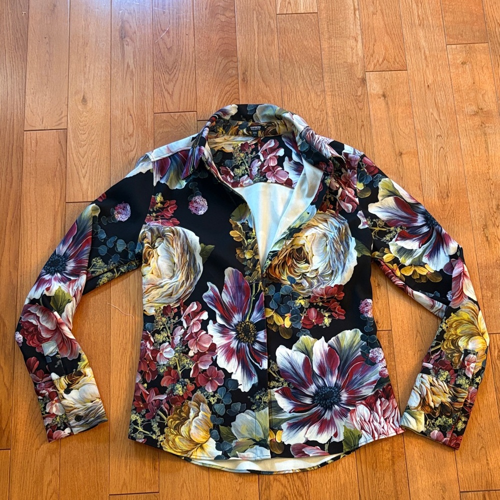 Express Multicolor Floral Women's Blazer